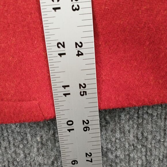 Talbots Women's Single Breasted Blazer Suit Jacket Red 12 Wool Blend - Picture 12 of 13